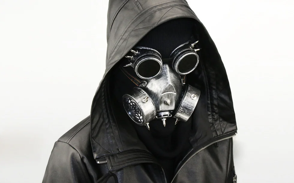 Steampunk Gas Mask - Antique Resin Finish with Carbon Filter - 图片 15