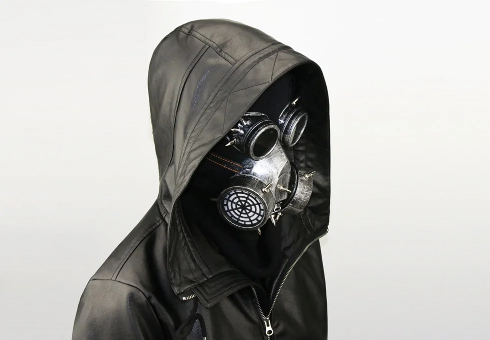 Steampunk Gas Mask - Antique Resin Finish with Carbon Filter - 图片 16
