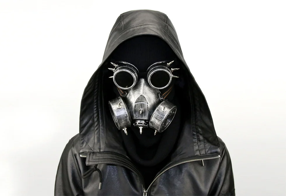 Steampunk Gas Mask - Antique Resin Finish with Carbon Filter - 图片 17