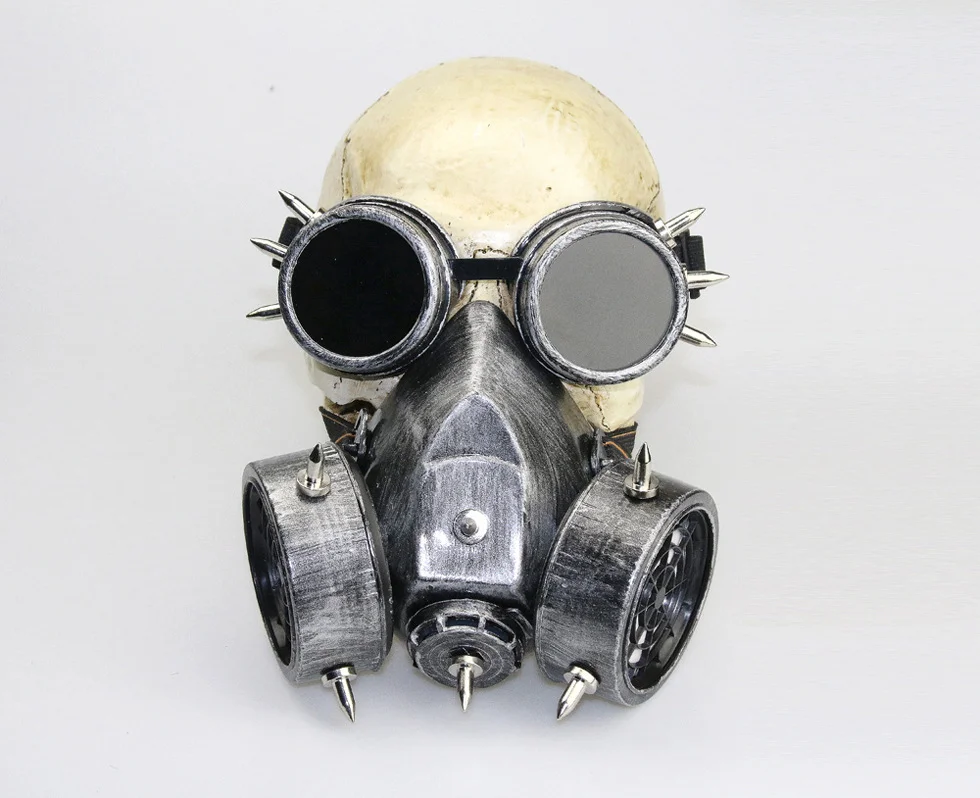 Steampunk Gas Mask - Antique Resin Finish with Carbon Filter - 图片 18