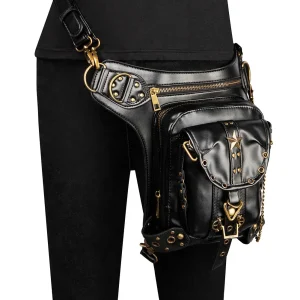Steampunk Motorcycle Sling Bag - Flap-Cover Unisex