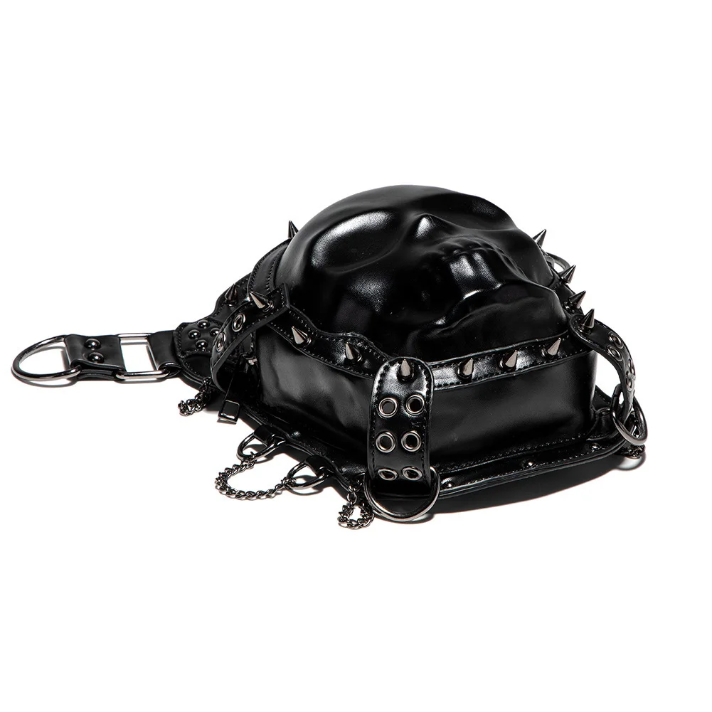 Motorcycle Leg Bag - Compact Steampunk Biker Hip Bag - Image 5