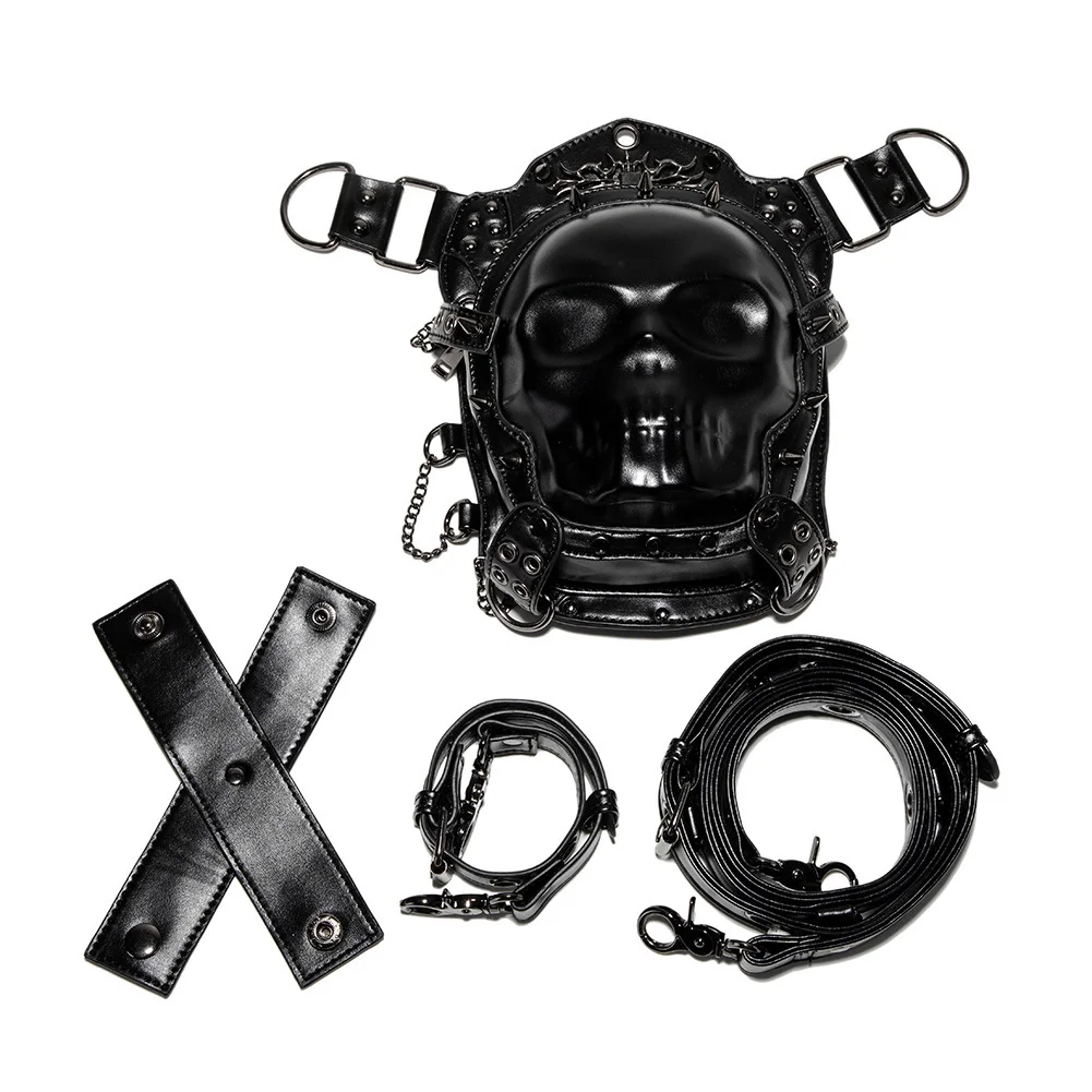 Motorcycle Leg Bag - Compact Steampunk Biker Hip Bag - Image 12