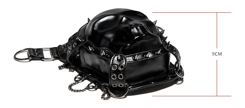 Motorcycle Leg Bag - Compact Steampunk Biker Hip Bag - Image 13
