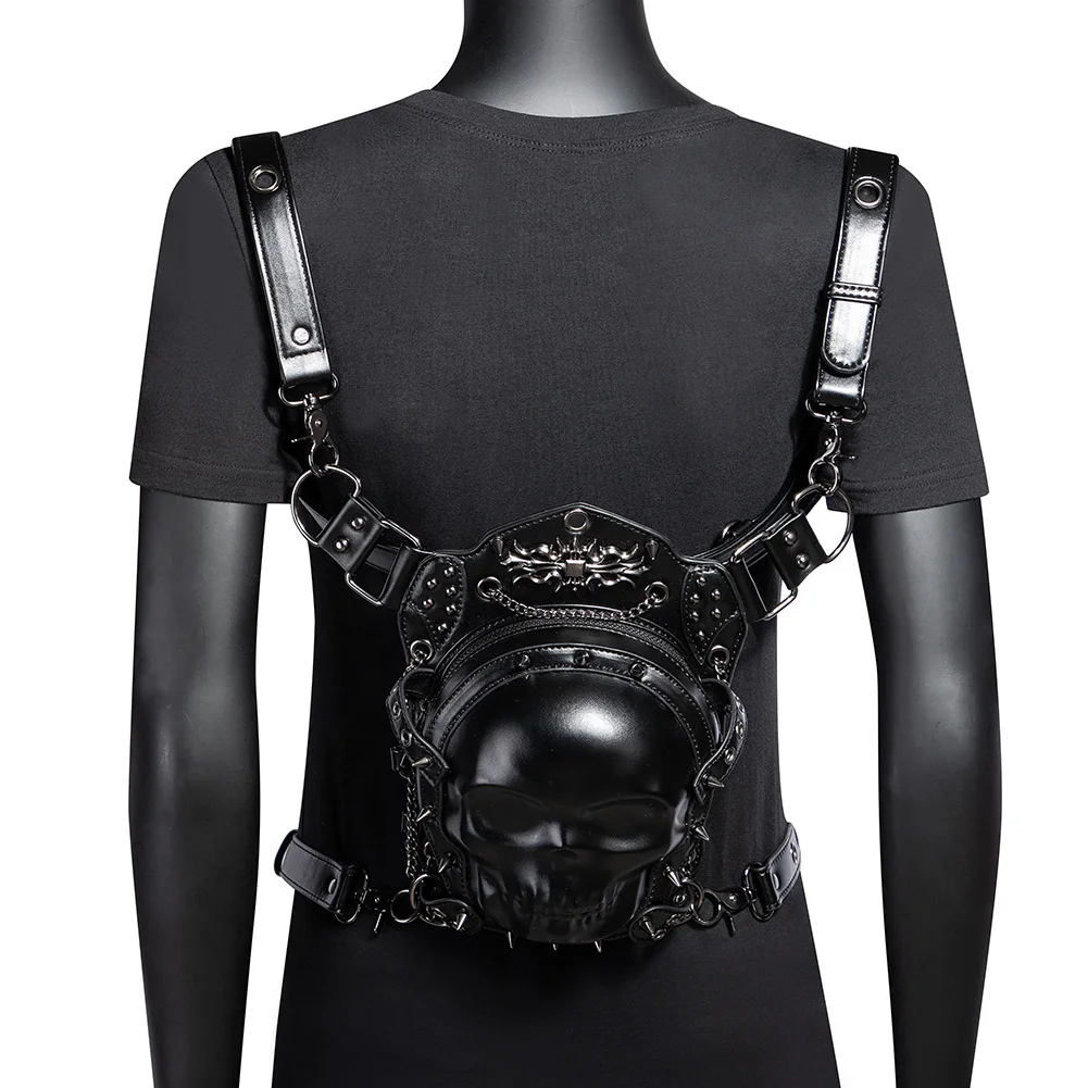 Motorcycle Leg Bag - Compact Steampunk Biker Hip Bag - Image 17