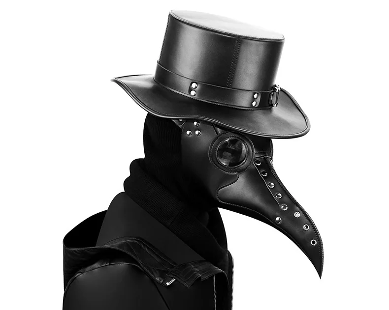 Steampunk Plague Doctor Mask - PU Leather