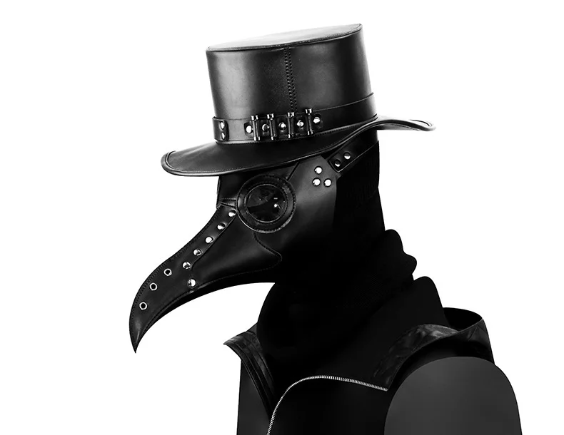Steampunk Plague Doctor Mask - PU Leather - 图片 2