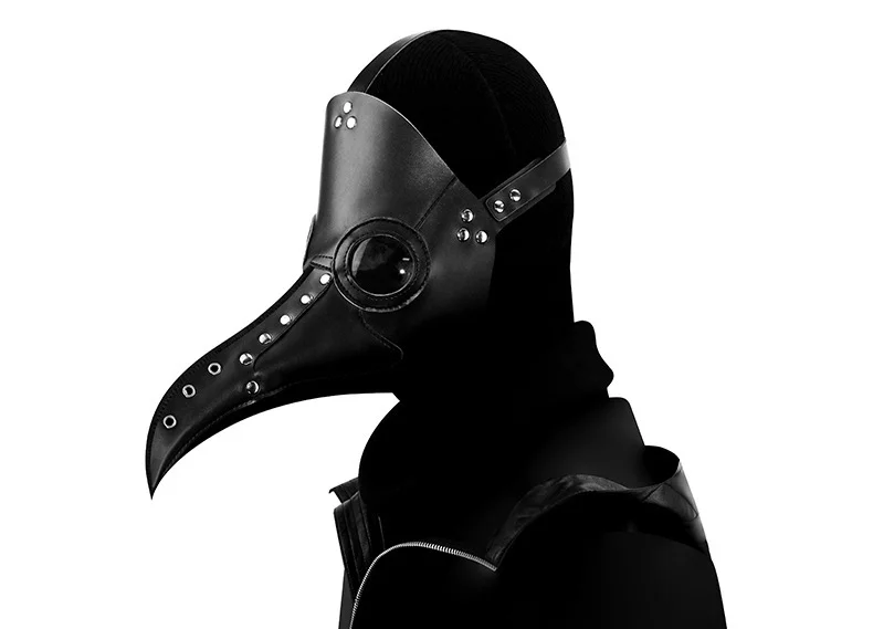 Steampunk Plague Doctor Mask - PU Leather - 图片 7
