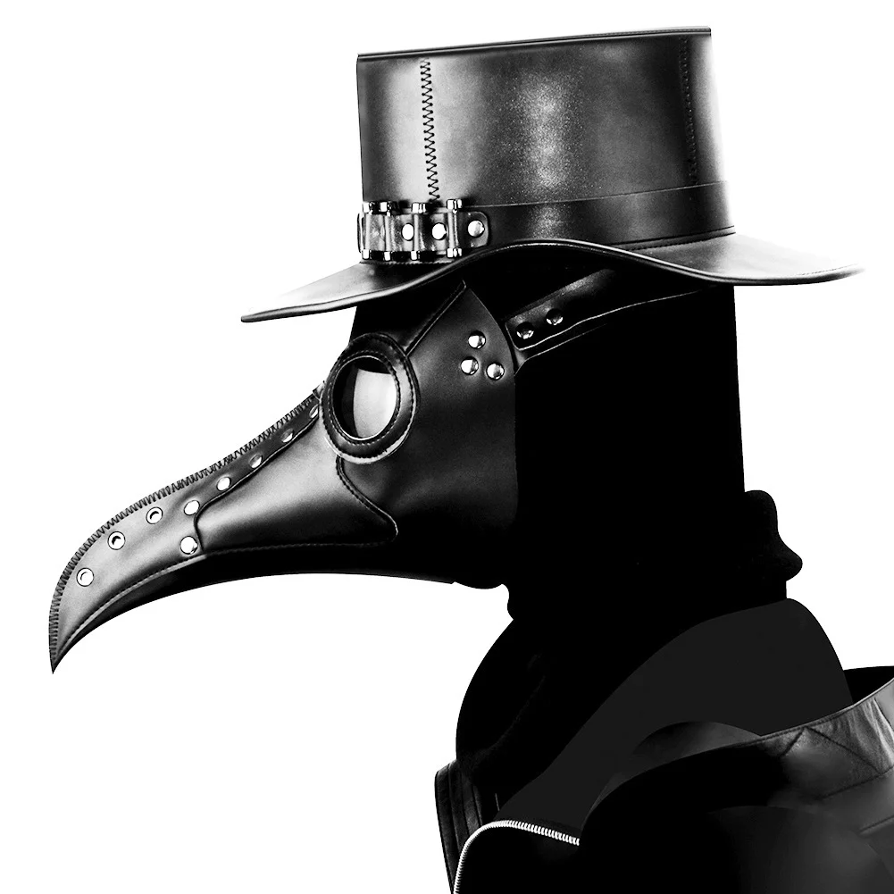 Steampunk Plague Doctor Mask - PU Leather - 图片 10
