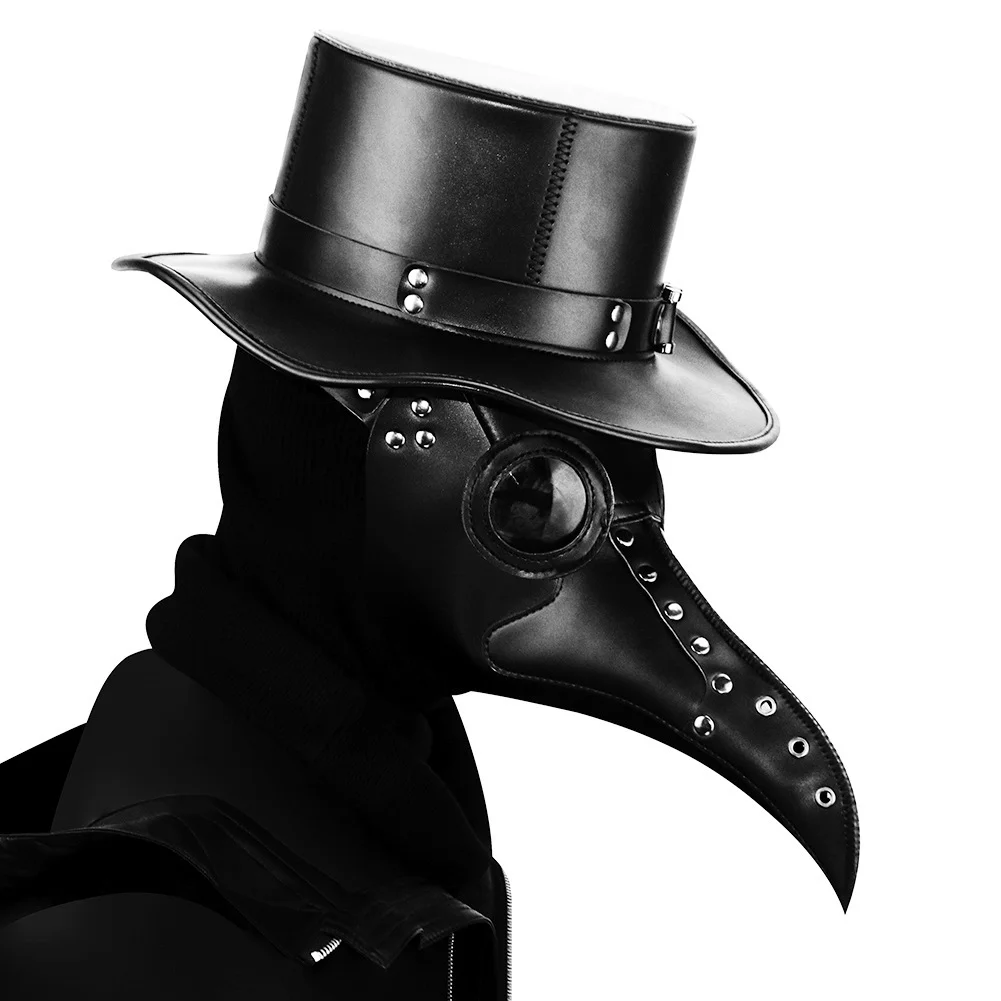 Steampunk Plague Doctor Mask - PU Leather - 图片 11