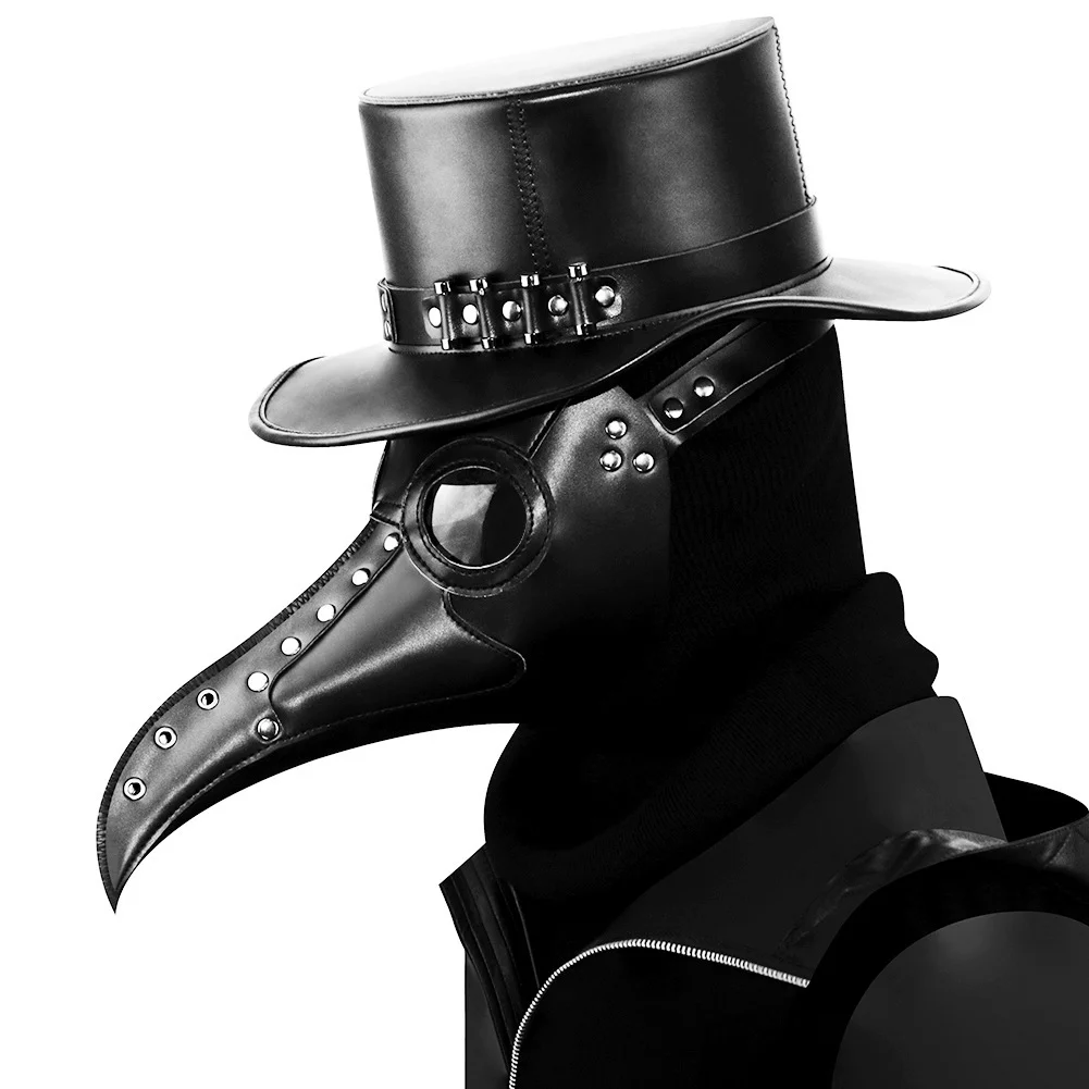 Steampunk Plague Doctor Mask - PU Leather - 图片 12