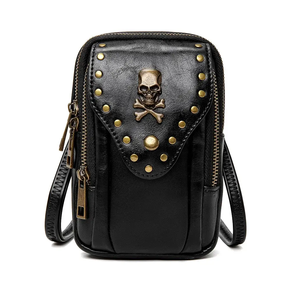 Steampunk Wallet - Motorcycle Flap Mini Bag - 图片 3
