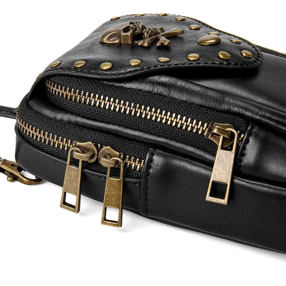 Steampunk Wallet - Motorcycle Flap Mini Bag - 图片 8
