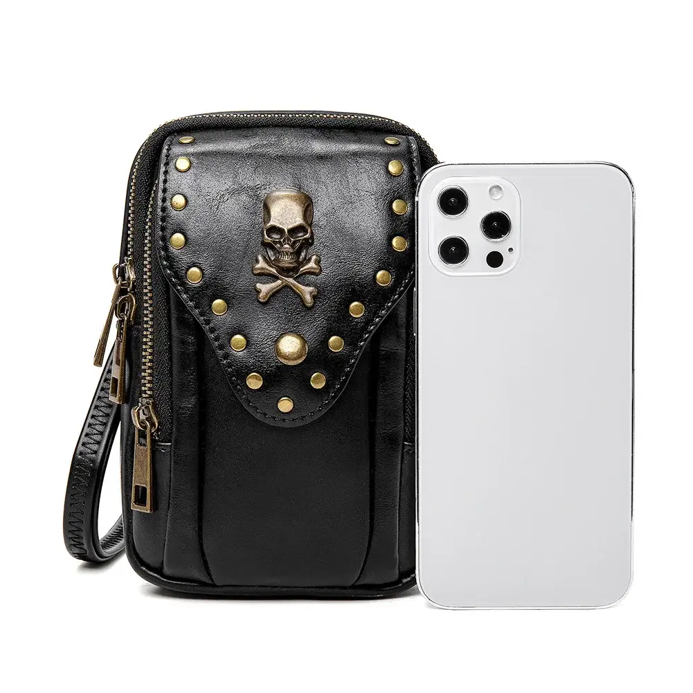 Steampunk Wallet - Motorcycle Flap Mini Bag - 图片 5
